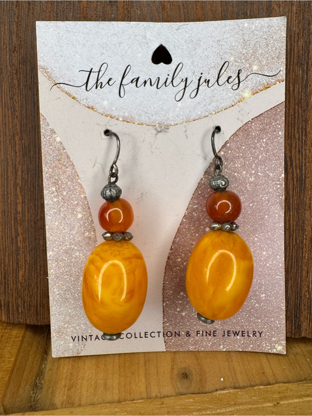 925 Baltic Amber Beaded Dangle Handmade Earrings